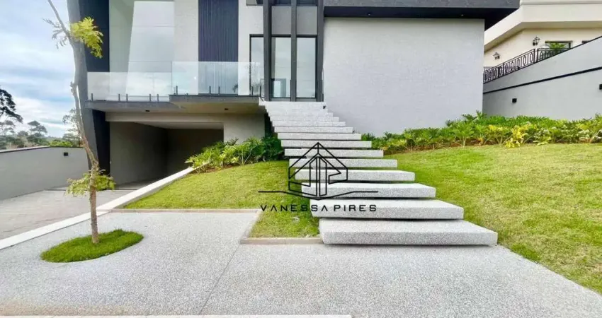 Casa terrea imponente com 3 suites no condominio shambala em atibaia