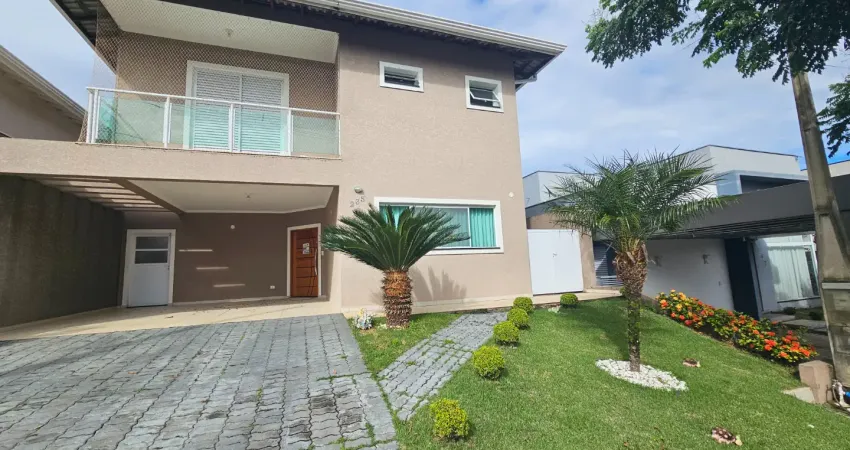 Sobrado para alugar condomínio fechado terras de atibaia i com 3 dormitórios amplo gramado semi mobiliado area gourmet com churrasqueira e closet