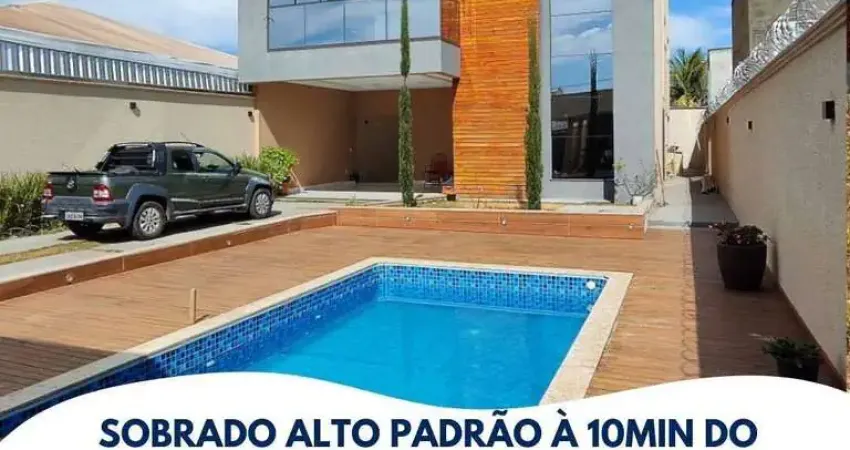 Sobrado 4 suítes alto padrão localizada no parque das amendoeiras - goiânia