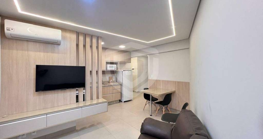 Apartamento com 1 dormitório mobiliado para alugar, 49 m² Artemis Residencial