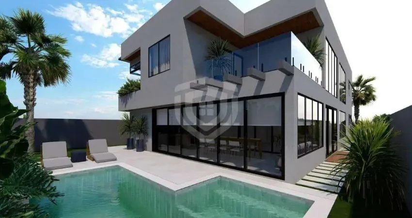 Belíssimo Sobrado no condomínio Alphavile Bauru - 4 suítes, 6 banheiros, 3 vagas