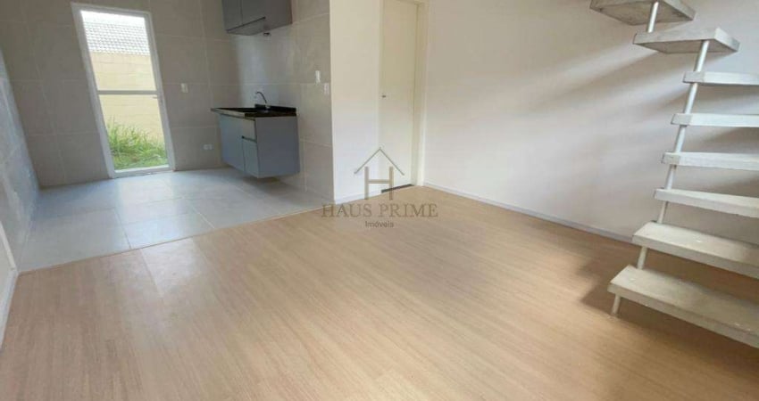 Casa para alugar em cotia, chácara rincão, com 2 quartos, com 49 m², villagio fênix