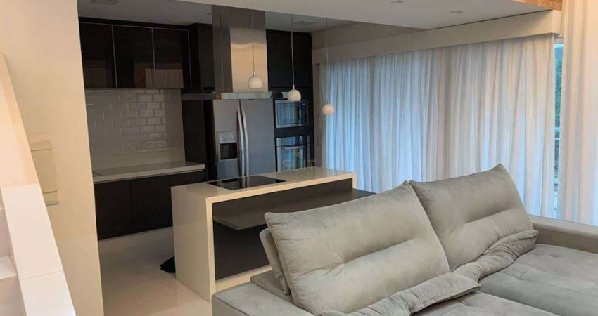 Apartamento Duplex com 1 dormitório à venda, 80 m² por R$ 990.000 - Tamboré - Ba