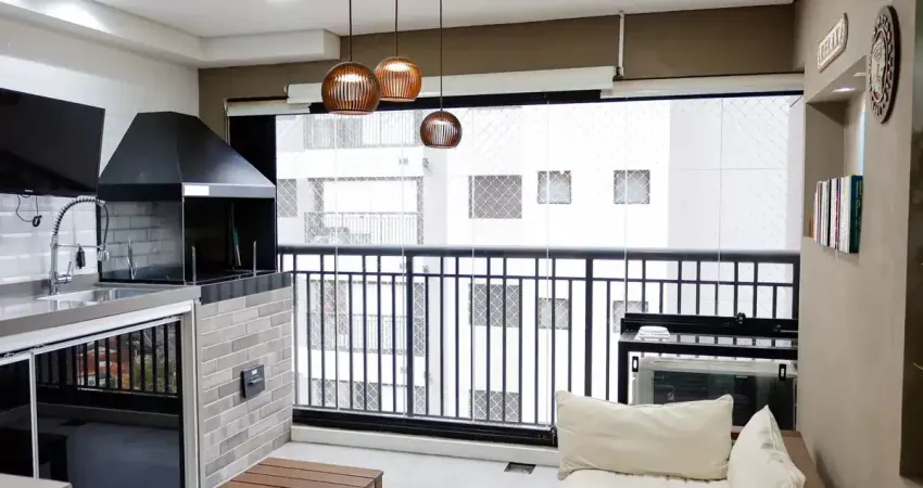 Apartamento a venda no piscine pronto para mudar com varanda gourmet