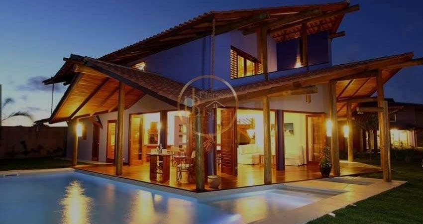 Casa de luxo em Coroa Vermelha com 5 suítes e 290m² - venda e locação por R$2.200.000