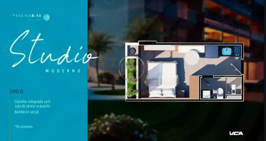 Studio à venda na praia dos milionários, ilhéus – 20m², 1 dorm, r$179.900