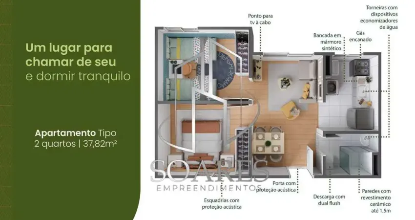 Apartamento com 2 quartos à venda na Rua das Orquídeas, 17, Águas Brancas, Ananindeua