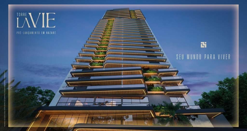 TORRE LA VIE Luxo em Nazaré! Na planta com 4 suítes e 3 vagas