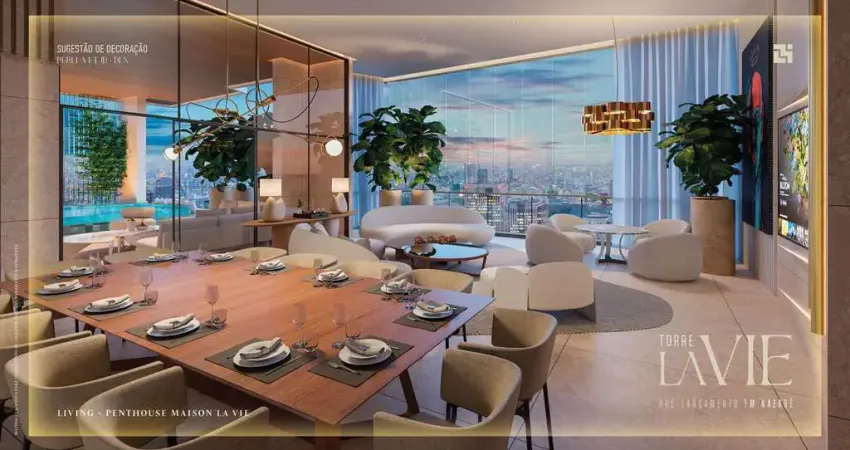 TORRE LA VIE Luxo e conforto com 3 ou 4 suítes + até 3 vagas em Nazaré