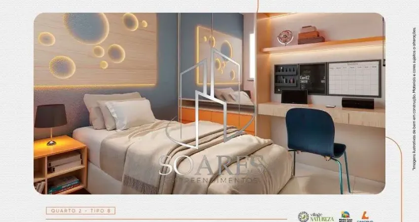 Village natureza:realize seu sonho: apartamento de 2 quartos na mario covas