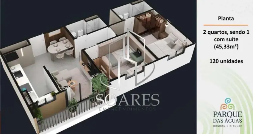 Belém: apartamentos 2 e 3 quartos com suíte no parque das águas, próximo ao brt