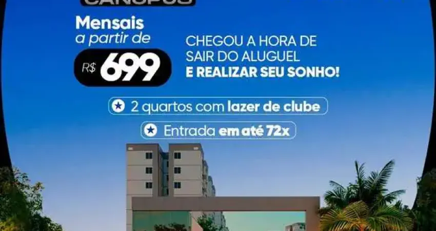 Village Natureza em Belém – Entrada de 5 mil e 2 Quartos com Lazer de Clube