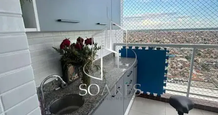 Oportunidade no marco: apto mobiliado no ed. montfort com sacada gourmet e andar alto