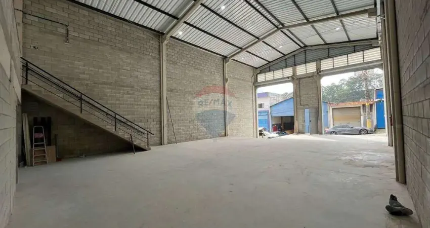 Locação: galpão novo em mauá: 320m² + 55m² mezanino para locação!