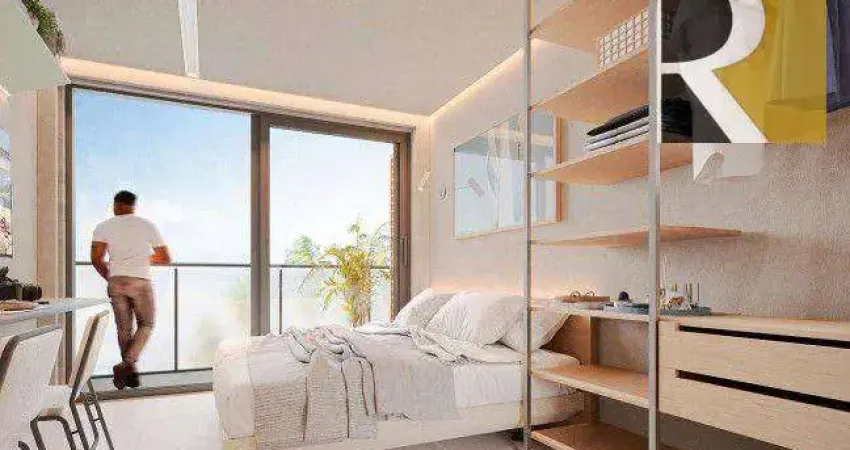 Flat mobiliado com 1 dormitório à venda, 22 m² a partir de R$ 410.000 - Cabo Branco - João Pessoa/PB