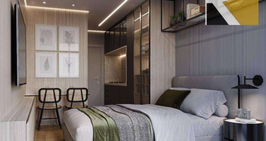 Apartamento Flat com 1 dormitório à venda, 22 m² por R$ 375.000 - Cabo Branco - João Pessoa/PB