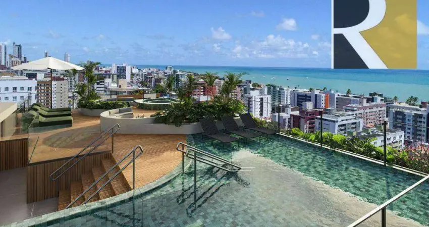 Apartamento com 2 dormitórios à venda, 50 m² por R$ 614.000,00 - Cabo Branco - João Pessoa/PB