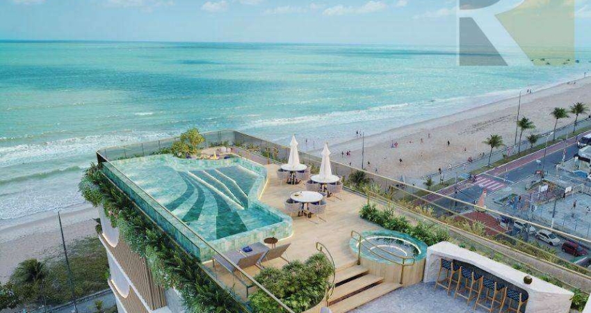 Flat beira mar com 1 dormitório à venda, 22 m² por R$ 520.000 - Manaíra - João Pessoa/PB