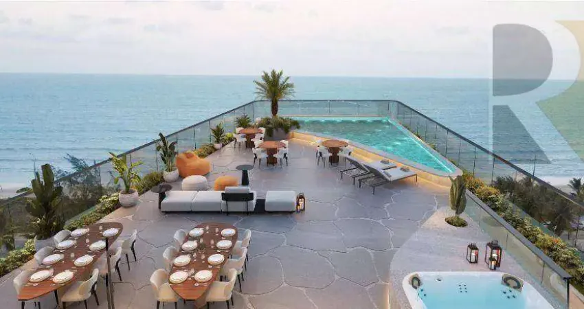 Flat Beira Mar com 1 dormitório à venda, 26 m² por R$ 525.000 - Bessa - João Pessoa/PB