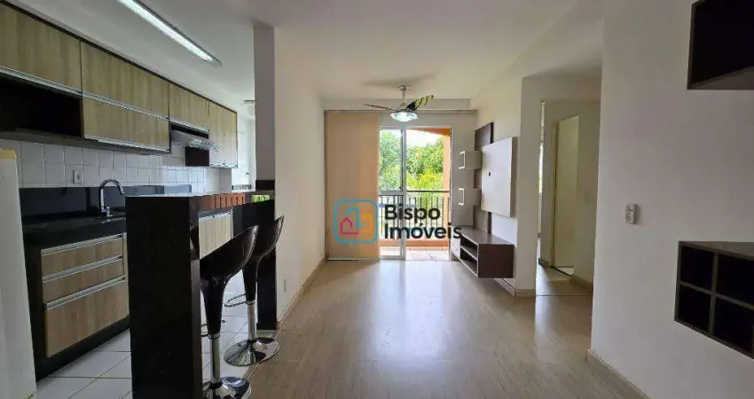 Apartamento residencial com 2 dormitórios para alugar, 55 m² por r$ 2.065/mês - jardim nossa senhora do carmo - americana/sp