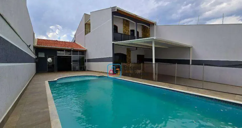 Casa residencial com 3 dormitórios para alugar, 220 m² por r$ 6.450/mês - parque novo mundo - americana/sp