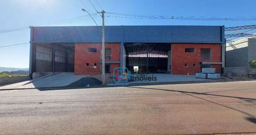 Galpão para alugar, 1140 m² por r$ 29.837,09/mês - parque industrial 9 de julho - americana/sp