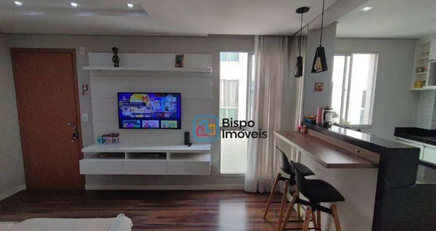 Apartamento com 2 dormitórios à venda, 48 m² - jardim terramérica ii - americana/sp