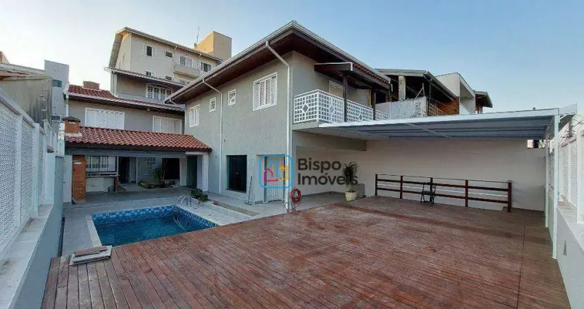 Casa residencial com 4 dormitórios para alugar, 425 m² - catharina zanaga - americana/sp