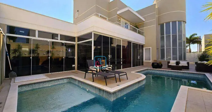 Casa residencial mobiliada com 3 dormitórios para alugar, 310 m² por r$ 14.098/mês - loteamento residencial jardim villagio ii - americana/sp