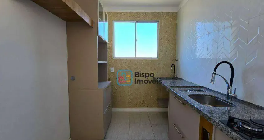 Apartamento residencial com 2 dormitórios para alugar, 46 m² por r$ 1.448/mês - loteamento industrial machadinho - americana/sp