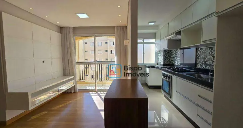 Apartamento residencial com 2 dormitórios para alugar, 50 m² por r$ 2.235/mês - jardim nossa senhora do carmo - americana/sp