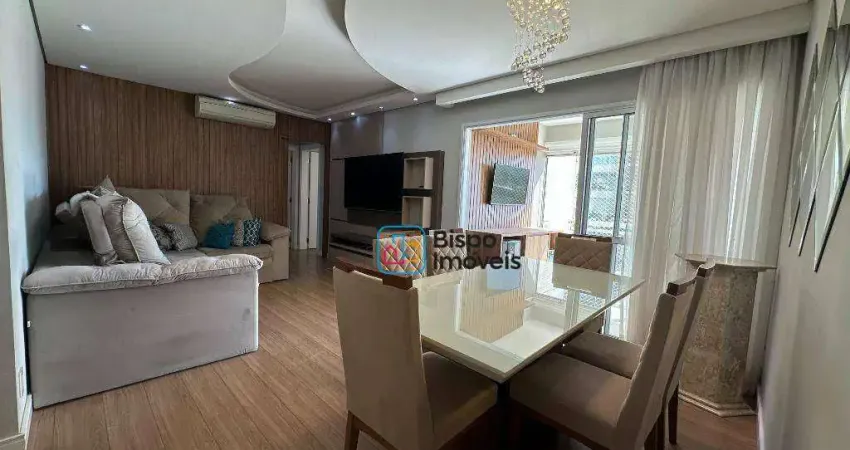 Apartamento mobiliado com 3 dormitórios à venda, 121 m² por r$ 1.600.000 - vila frezzarim - americana/sp