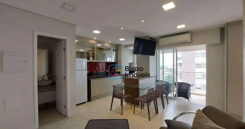 Apartamento residencial com 1 dormitório para alugar, 47 m² - vila frezzarim - americana/sp