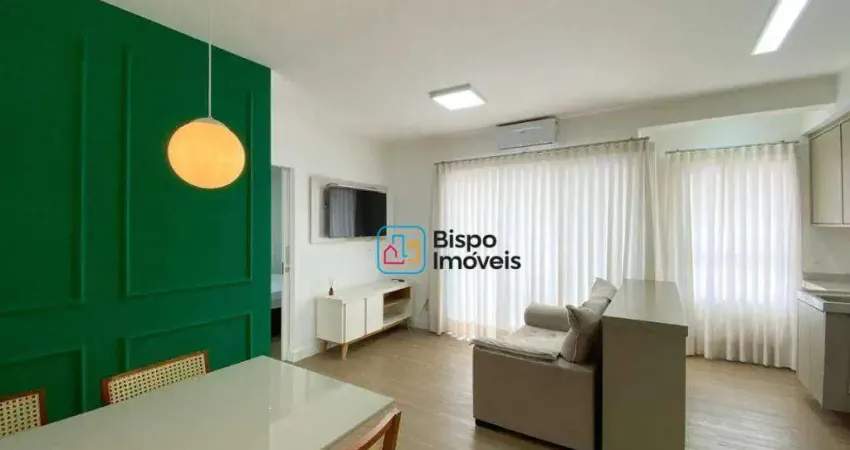 Apartamento mobiliado com 1 dormitório para alugar, 49 m² por r$ 4.805/mês - vila frezzarim - americana/sp