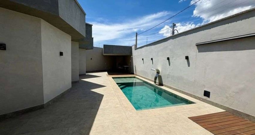 OFERTA! Casa 3 quartos alto padrão, com piscina, churrasqueira, quintal amplo, Passeio das Aguas
