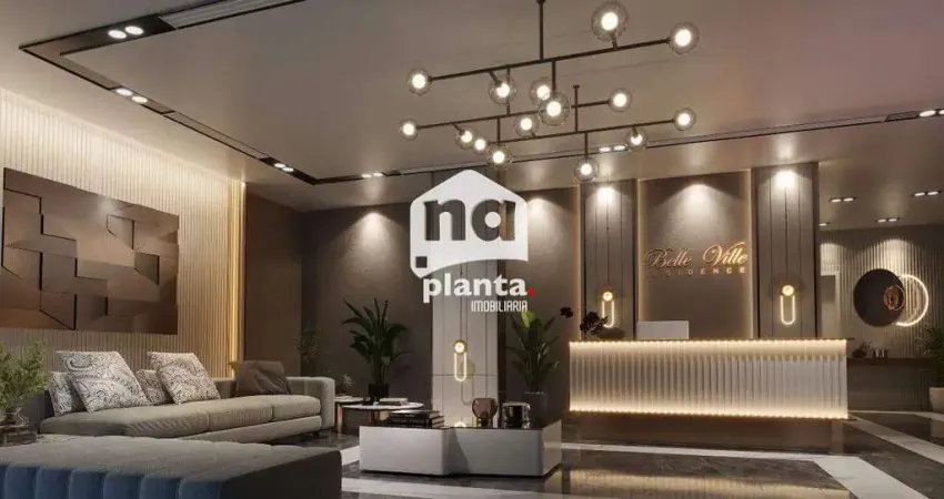 Apartamento à venda no Bairro Campinas em São José-SC, com 2 quartos, 1 suíte, 2 vagas