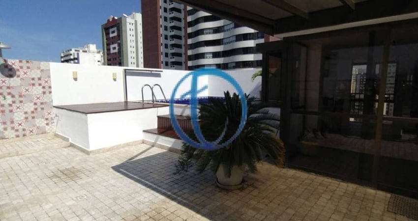 Cobertura de luxo à venda na Pituba, Salvador-BA: 4 quartos, 2 suítes, 2 salas, 4 banheiros, 2 vagas de garagem, 244m².