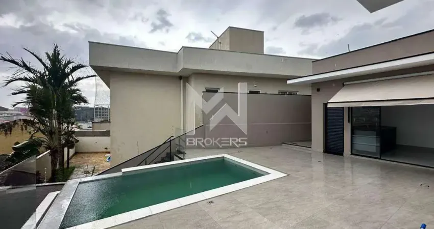 Casa nova, térrea com 3 quartos e piscina a venda no condomínio le village na cidade de valinhos - sp