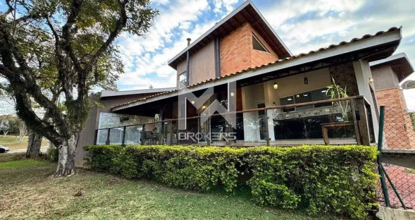 Casa à venda no condomínio reserva dos vinhedos em louveira - sp - vista para o lago