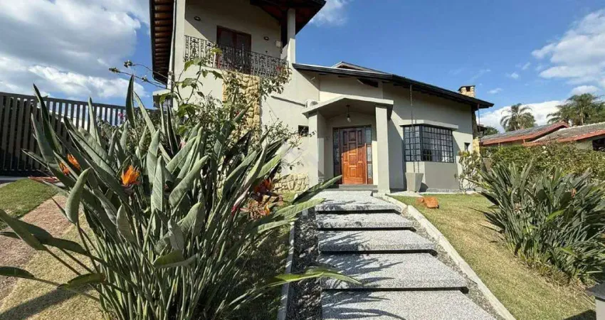 Casa mobiliada para alugar no condomínio estância marambaia em vinhedo - sp