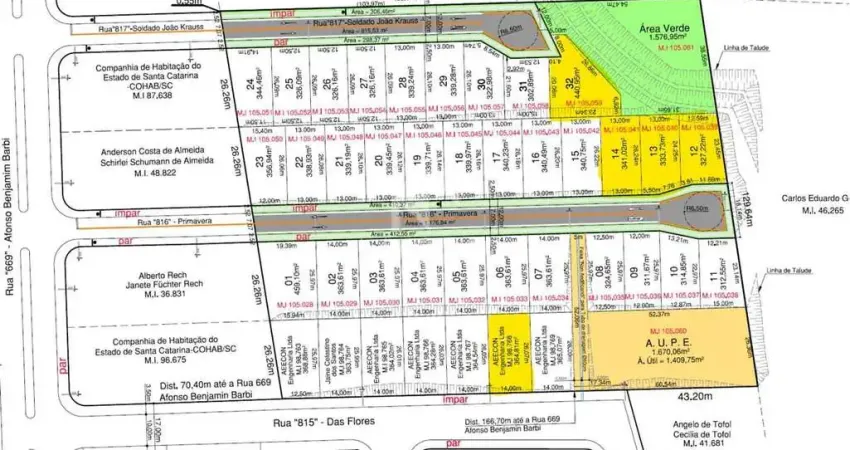 Terreno à venda no Tifa Martins, Jaraguá do Sul 
