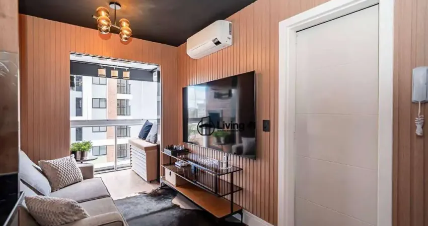 Apartamento porteira fechada com 1 dormitório à venda, 30 m² por R$ 420.000 - Portão - Curitiba/PR