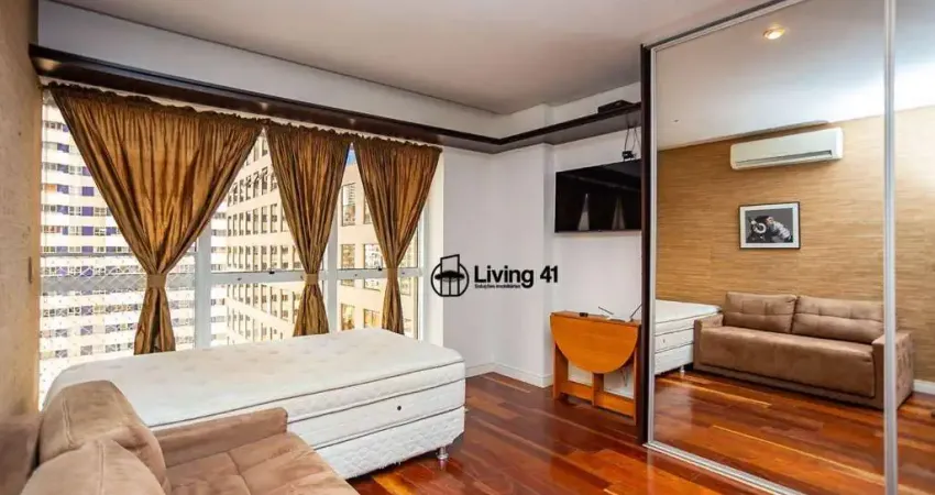 Studio com 1 dormitório para alugar, 30 m² por r$ 1.700/mês - centro - curitiba/pr