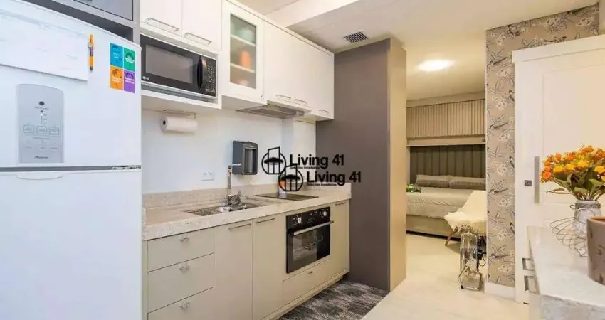 Apartamento com 1 dormitório à venda, 32 m² por r$ 420.000,00 - bigorrilho - curitiba/pr