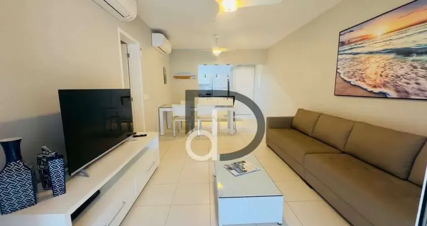 Apartamento pé na grama no Módulo 8 – Locação anual com varanda gourmet e vista mar