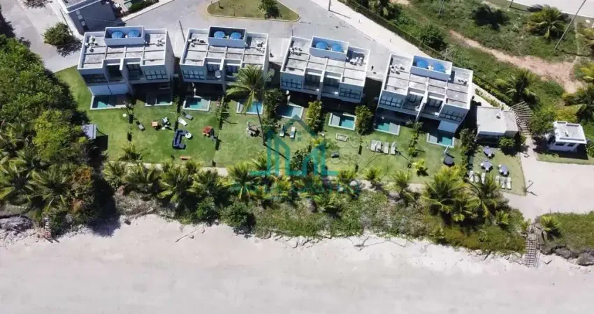 Casa a beira-mar mobiliada com piscina privada em condomínio na praia do marceneiro, na rota ecológica de milagres