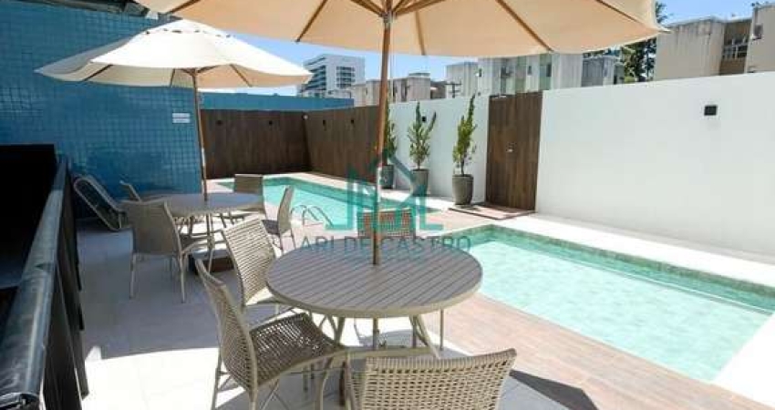 Apartamento Quarto e Sala de 42m² com Vista Mar da Praia de Cruz das Almas, Mobilia Fixa - Maceió Alagoas