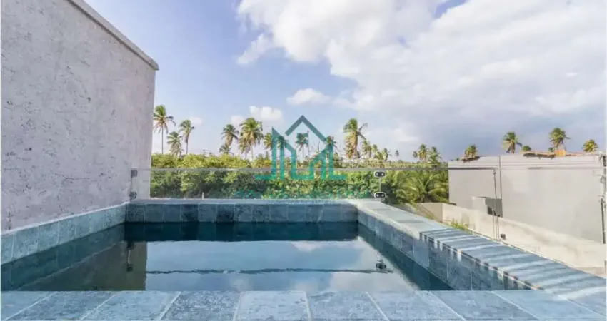 Apartamento em Milagres com Rooftop, Mobiliado com 83m² com 2 Suítes no Condomínio Villa Tamoná na Praia do Riacho em São Miguel dos Milagres - Alagoas