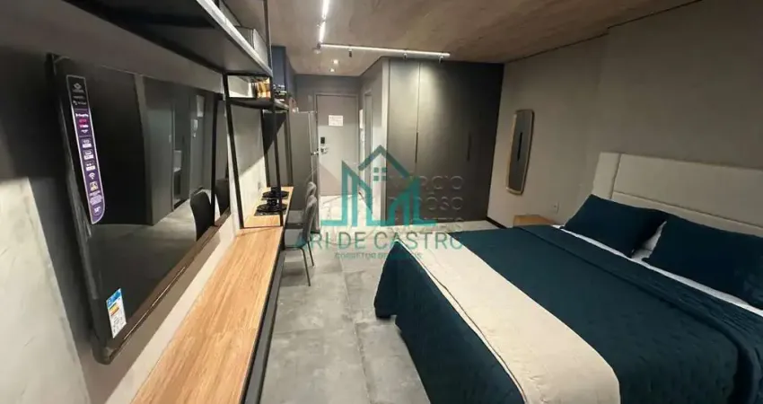 Apartamento Studio Novo todo Mobiliado, Varanda e Vista com 30m² no Edifício New Time na Pajuçara - Maceió Alagoas
