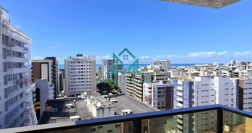 Apartamento Nascente com 2 Quartos com Varanda Gourmet 54m², em Andar Alto na Praia de Jatiúca - Maceió Alagoas